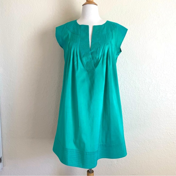 Calypso St. Barth Green Silk Tunic Dress - Picture 13 of 14